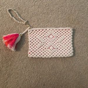 Fun Lilly Pulitzer woven summer clutch
